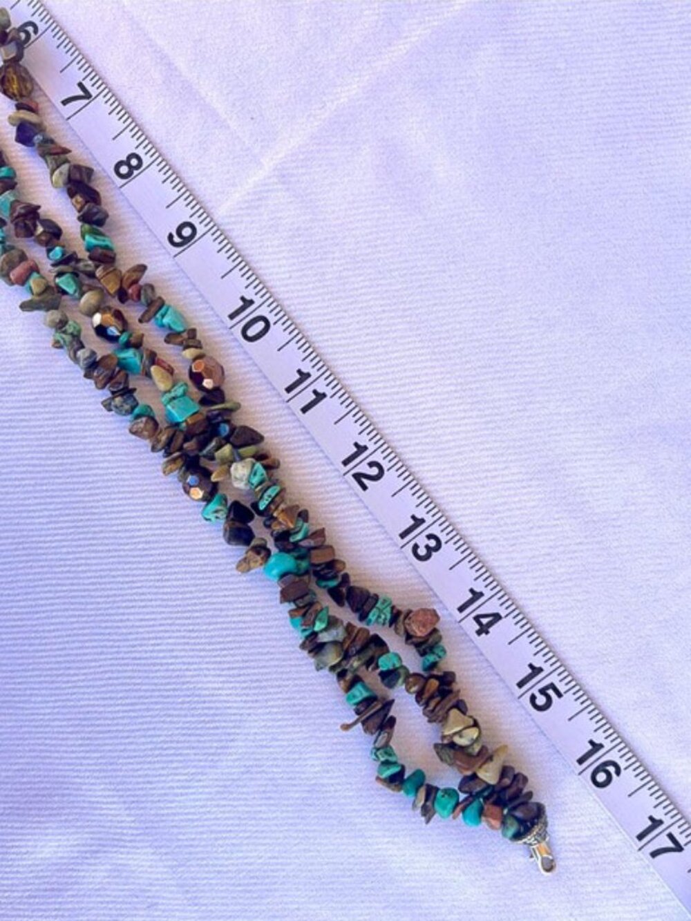 Vintage Multi-stone Multi-strand Chip Necklace - Picture 5 of 7